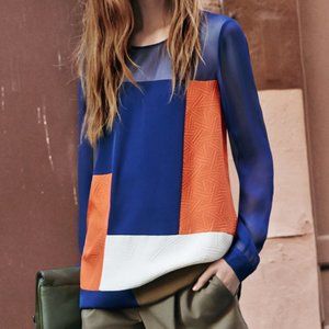 DVF Women's Size 4 Silk Blouse